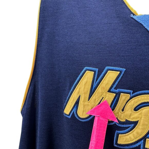 Adidas Mens 52 Jersey Basketball JR Smith Denver Nuggets Patchwork Authentic - Picture 8 of 11